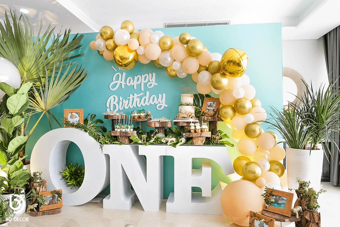 Tropical Glam 1st Birthday Party